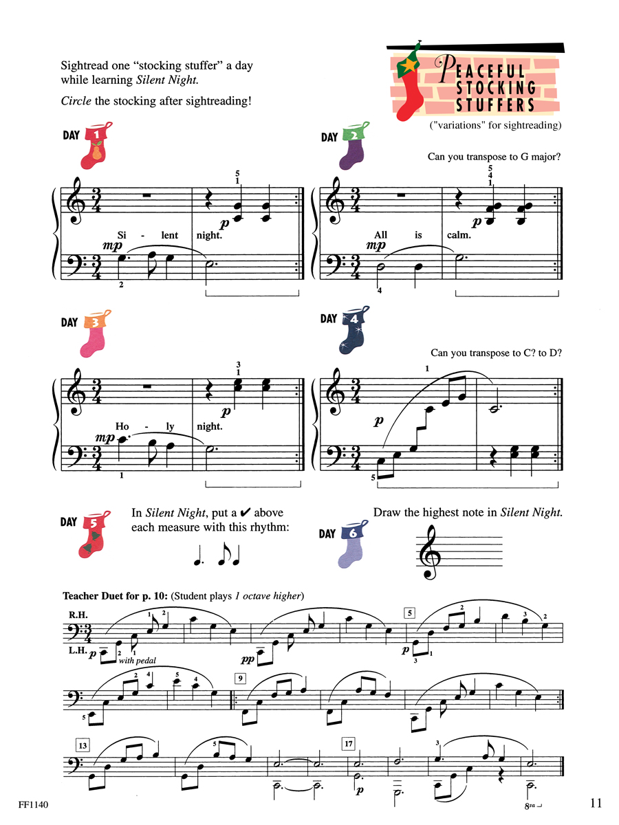 Faber Piano Adventures Level 2B Christmas noty koledy