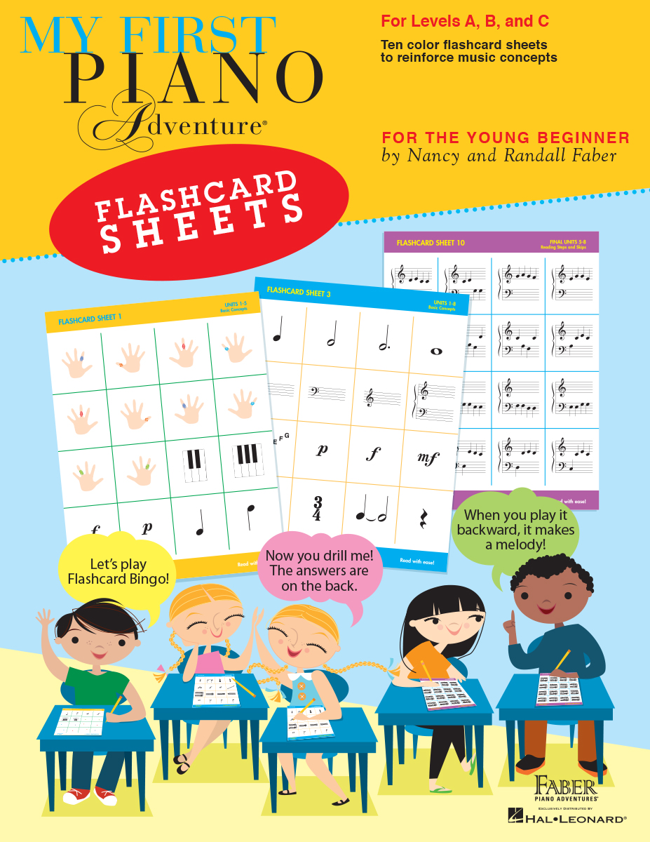 Faber My First Piano Adventure Flashcard Sheets kartičky