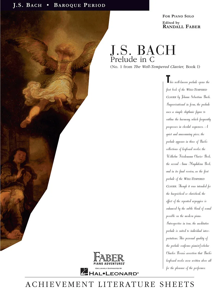 Faber Bach Prelude in C noty pro klavír sólo