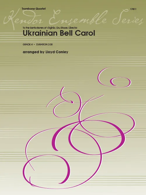 Kendor Music Ukrainian Bell Carol noty pro kvartet