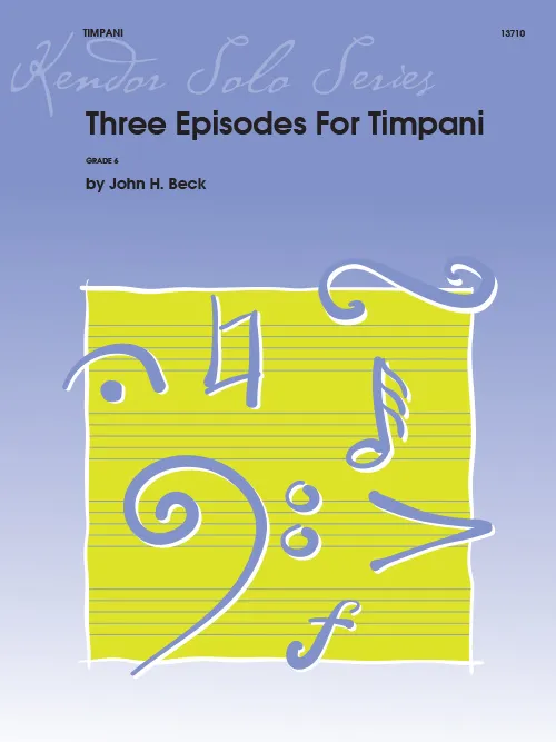 Kendor Music Three Episodes For Timpani noty tympány klavír