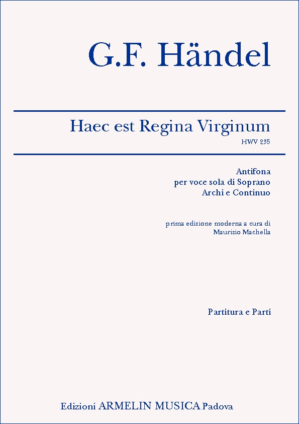 Armelin Musica Haec est Regina Virginum HWV 235 noty