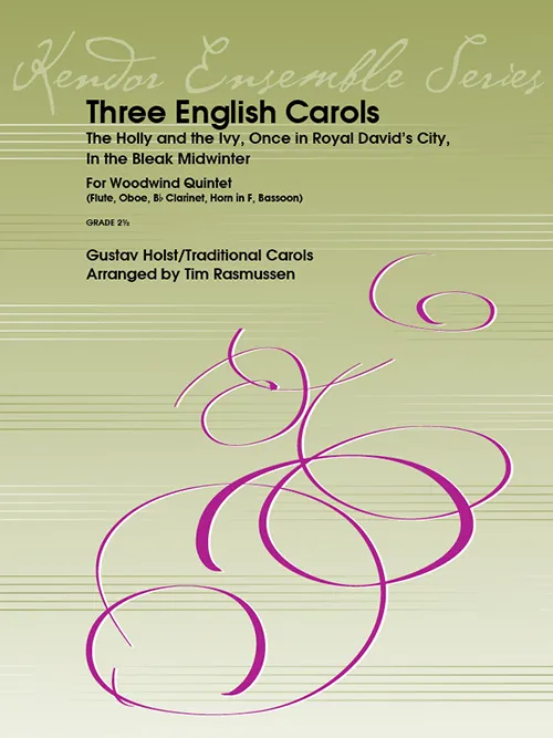 Kendor Music Three English Carols noty vánoční suita