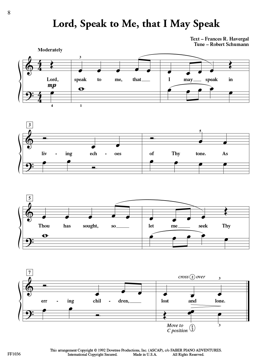Faber Piano Adventures ShowTime Piano Hymns noty na klavír 2A