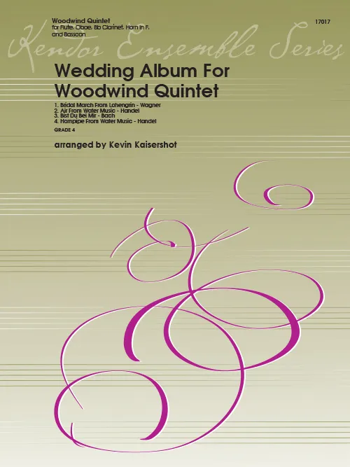 Kendor Music Wedding Album noty pro kvintet svatební