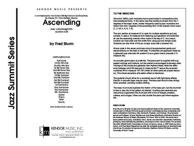 Kendor Music Ascending partitura pro jazzový orchestr latin