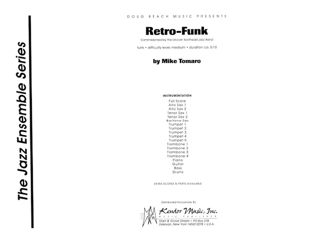 Kendor Music Retro-Funk partitura funk pro kapelu