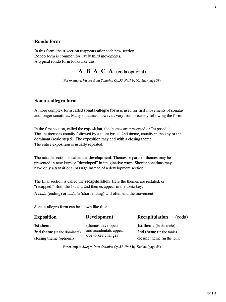 Faber Piano Sonatinas Book 2 noty pro klavír
