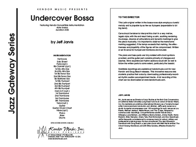 Kendor Music Undercover Bossa noty Full Score bossa