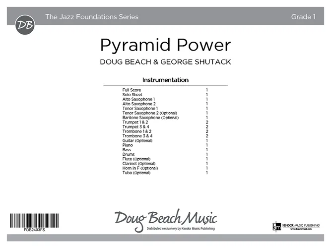 Kendor Music Pyramid Power noty Full Score rock pro band