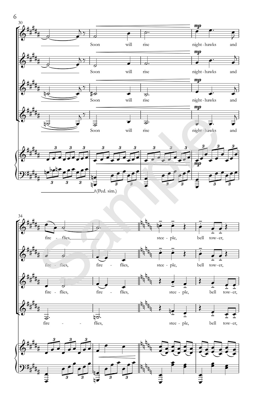 Hildegard Evensong noty pro ženský sbor a klavír