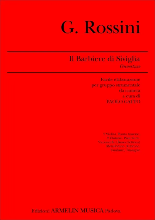 Armelin Musica Il Barbiere di Siviglia Ouverture noty partitura