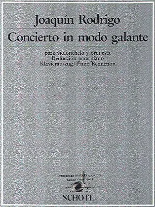 Ediciones Joaquín Rodrigo Concerto in modo galante noty pro violoncello