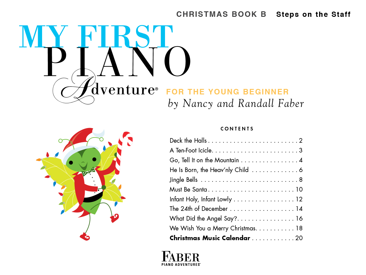 Faber Piano Adventures My First Piano Adventure Christmas Book B noty B