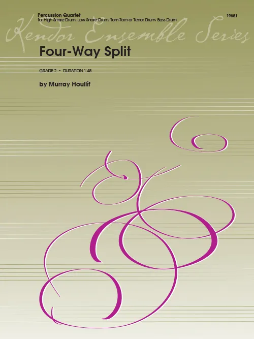 Kendor Music Four-Way Split noty pro bicí kvartet rudimental