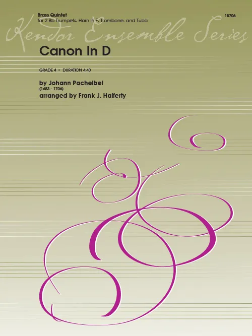Kendor Music Canon In D noty pro žesťový kvintet 4:40