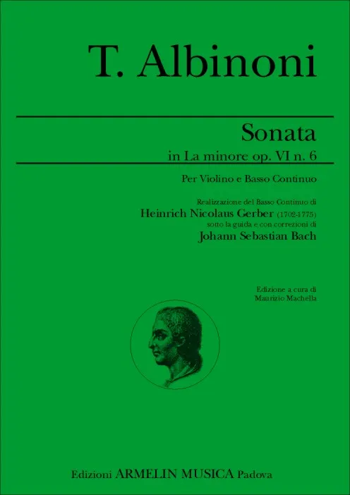 Armelin Musica Sonata La min. op. 6 č. 6 noty