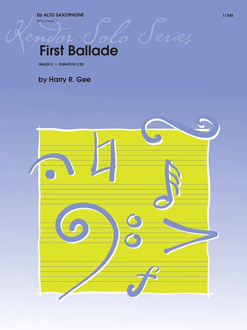 Kendor Music First Ballade noty alt saxofon klavír