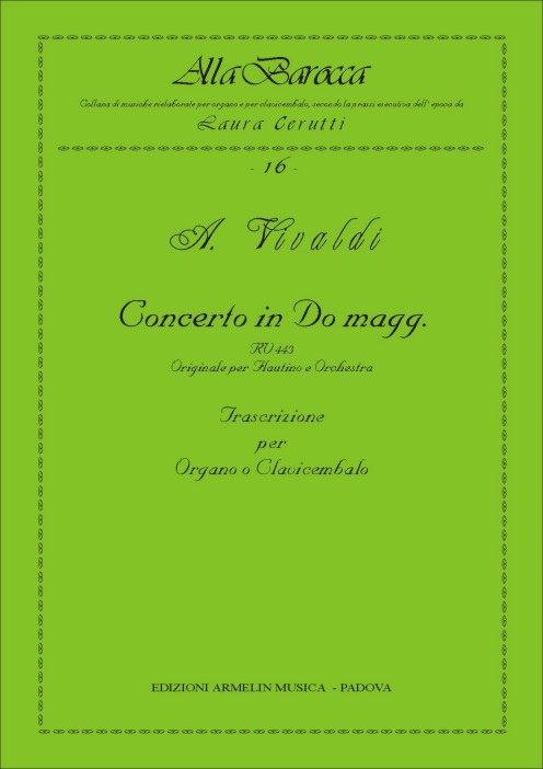Armelin Musica Concerto in do magg. per flautino RV 443 noty
