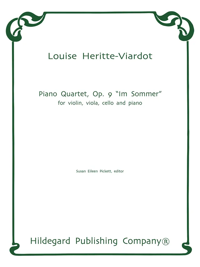 Hildegard Piano Quartet Op. 9 Im Sommer partitura a party