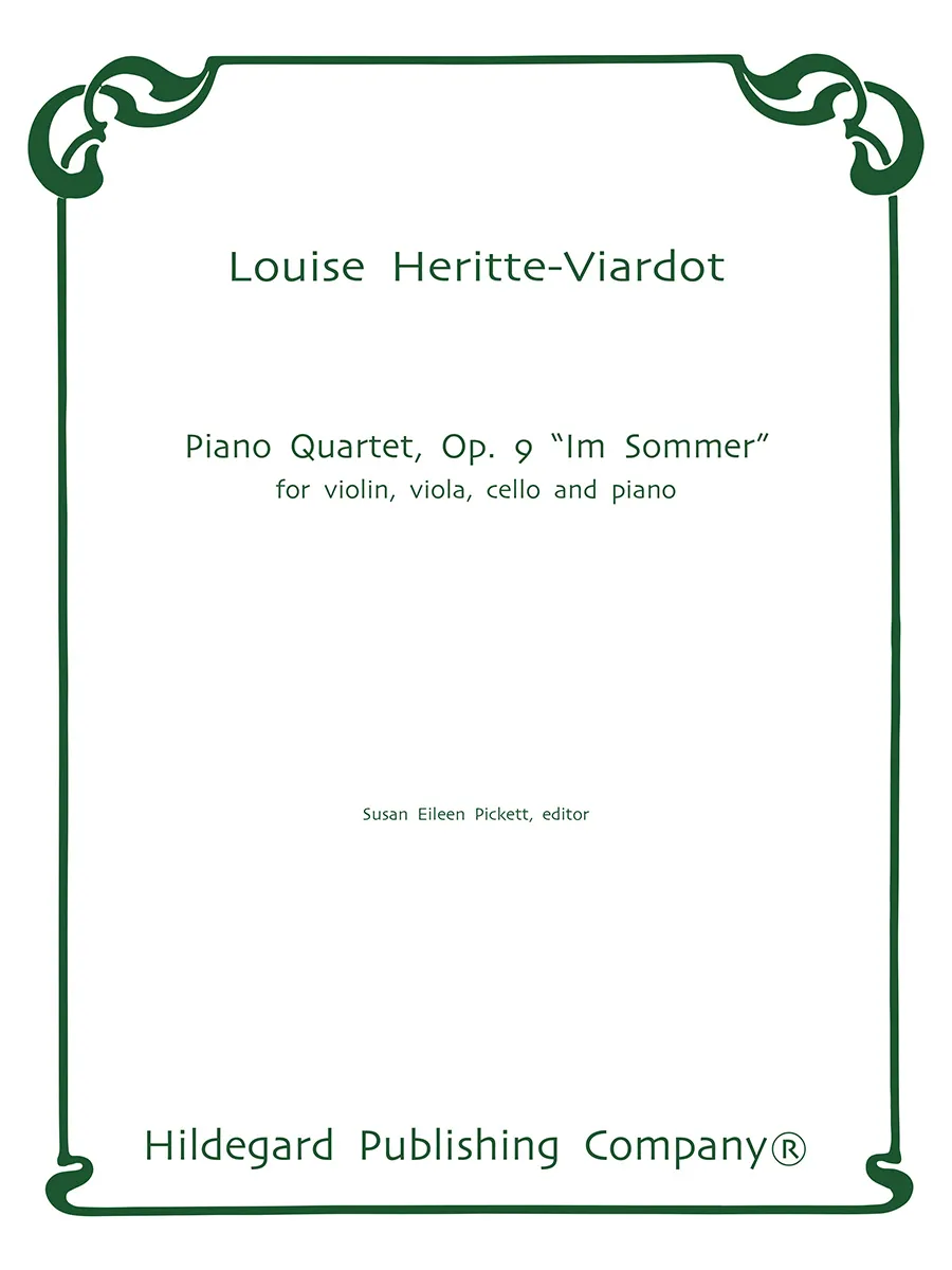 Hildegard Piano Quartet Op. 9 Im Sommer partitura a party