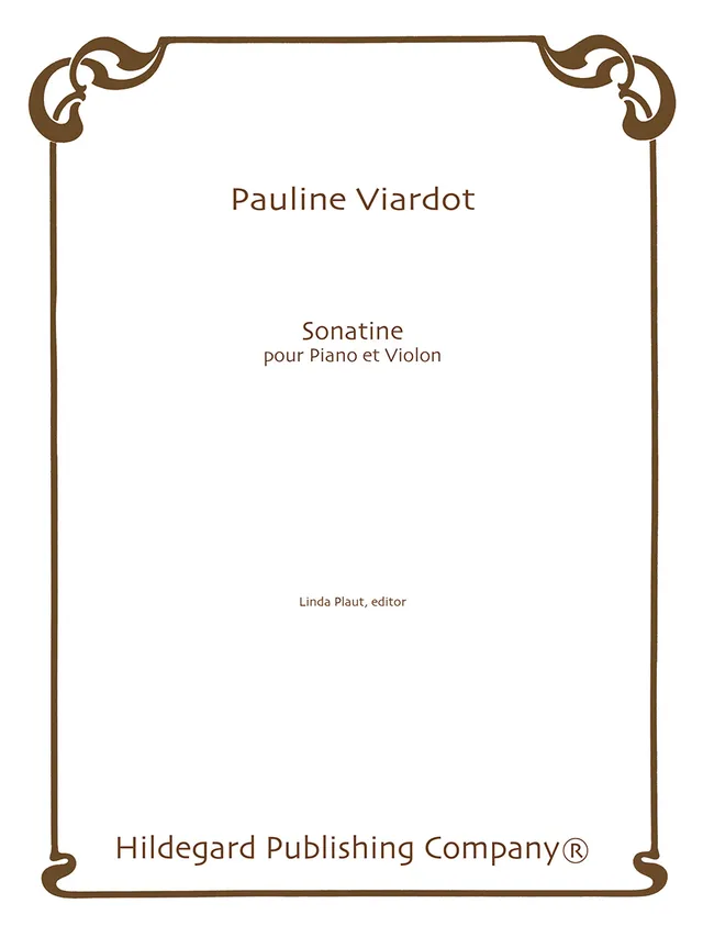 Hildegard Publishing Company Sonatine Viardot noty pro housle a klavír