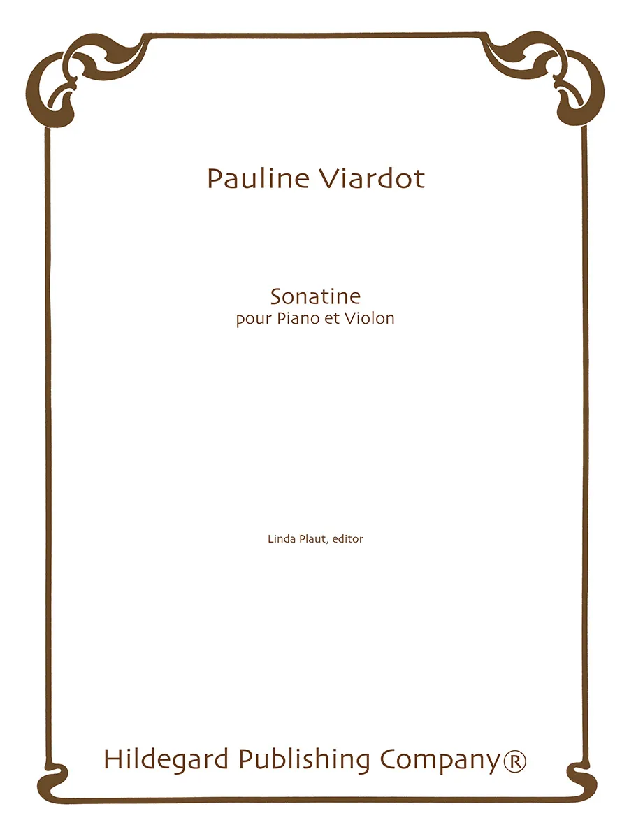 Hildegard Publishing Company Sonatine Viardot noty pro housle a klavír