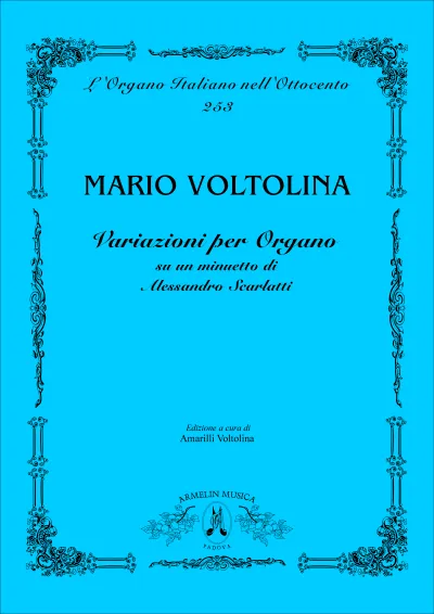 Armelin Musica Variazioni per organo su un minuetto di Scarlatti noty