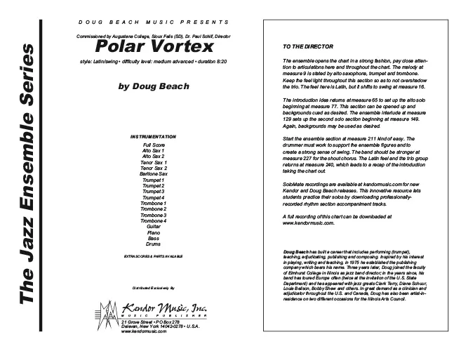 Kendor Music Polar Vortex partitura full score latin swing