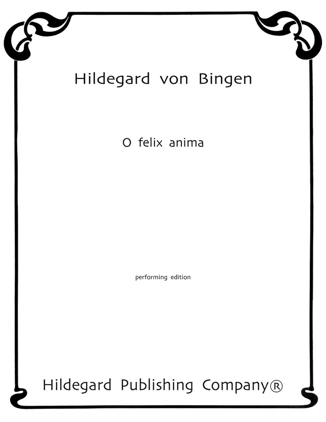 Hildegard Publishing O Felix anima Bingen noty sbor 10 ks