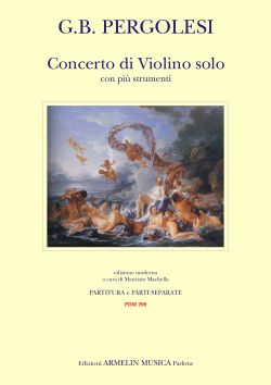 Armelin Musica Concerto di Violino solo con più Strumenti noty