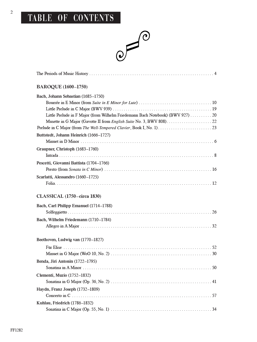 Faber Piano Literature Book 4 noty pro klavír pokročilé