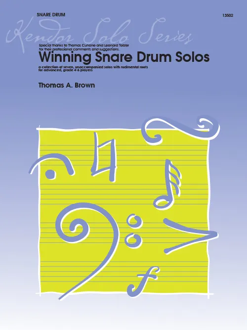 Kendor Winning Snare Drum Solos noty pro malý buben