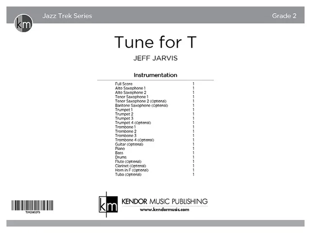 Kendor Music Tune for T noty partitura rocková skladba