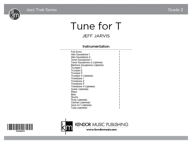 Kendor Music Tune for T noty partitura rocková skladba