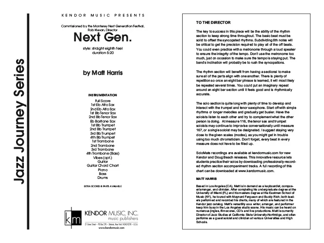 Kendor Music Next Gen Full Score partitura pro band