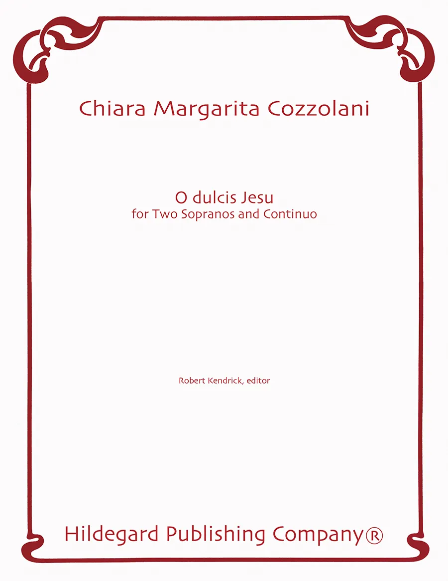 Hildegard Publishing O Dulcis Jesu noty 2 soprány Cozzolani