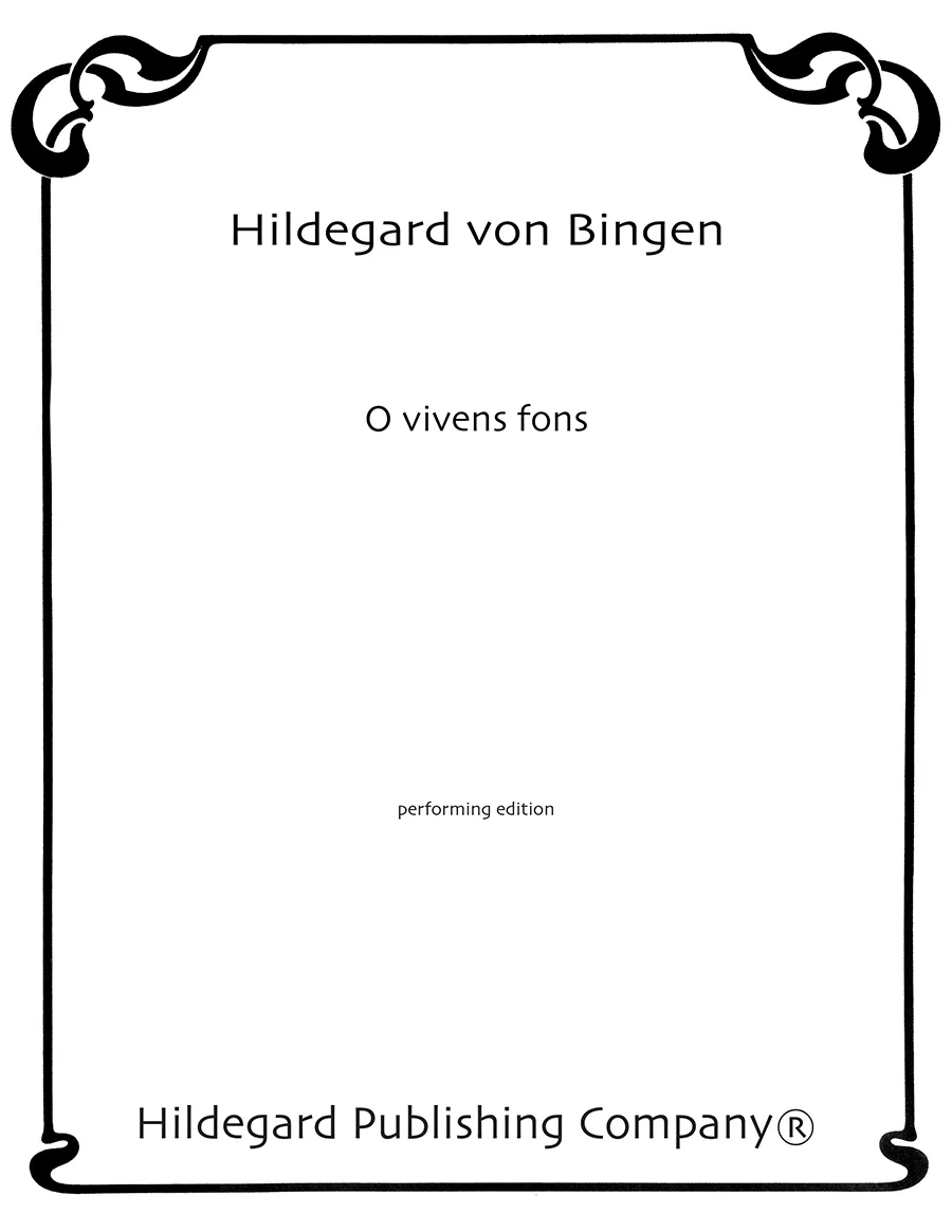 Hildegard O vivens fons von Bingen noty pro sbor balení 10 ks