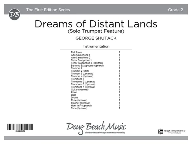 Kendor Dreams of Distant Lands partitura trumpeta sólo