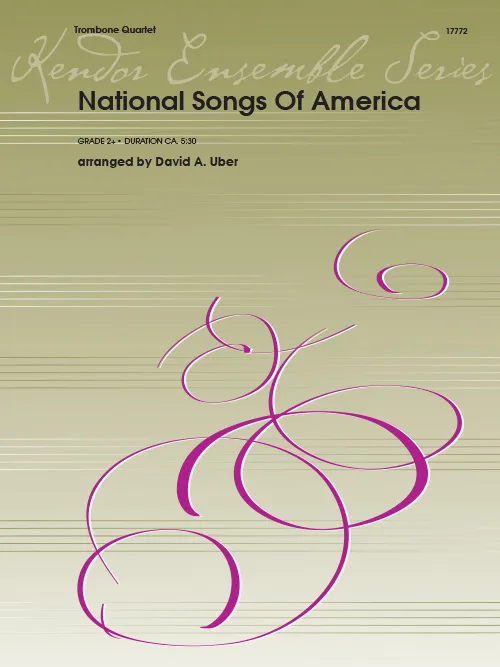 Kendor Music National Songs Of America noty kvartet vlastenecké