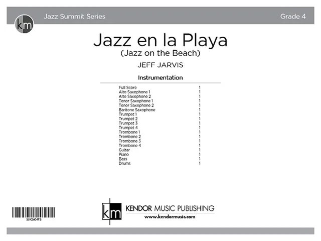 Kendor Music Jazz en la Playa partitura salsa