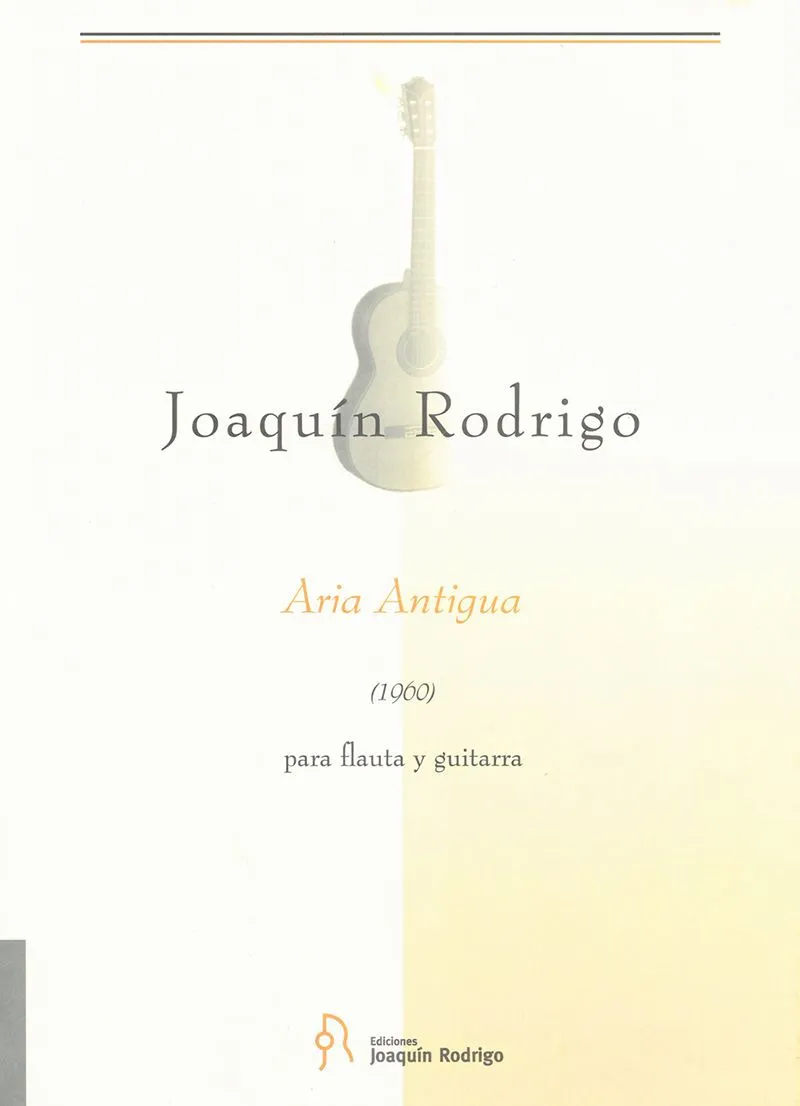 Ediciones Joaquín Rodrigo Aria antigua noty flétna kytara