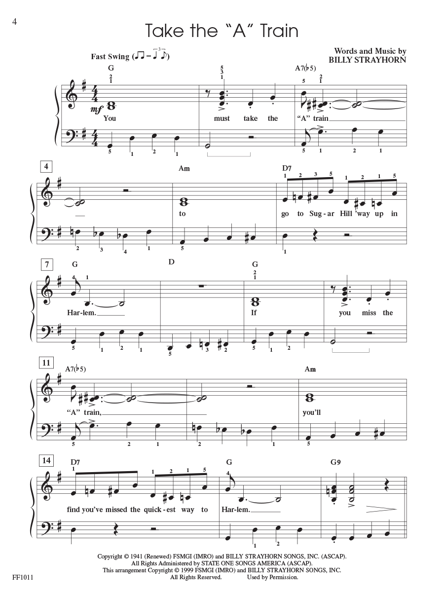 Faber BigTime Piano Jazz & Blues noty pro klavír