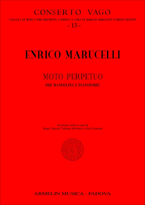Armelin Musica Moto perpetuo per mandolino e pianoforte noty