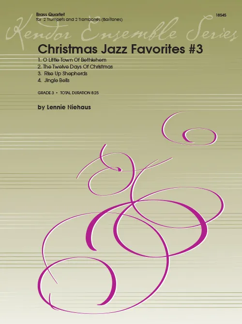 Kendor Music Christmas Jazz Favorites #3 noty pro žesťové kvarteto