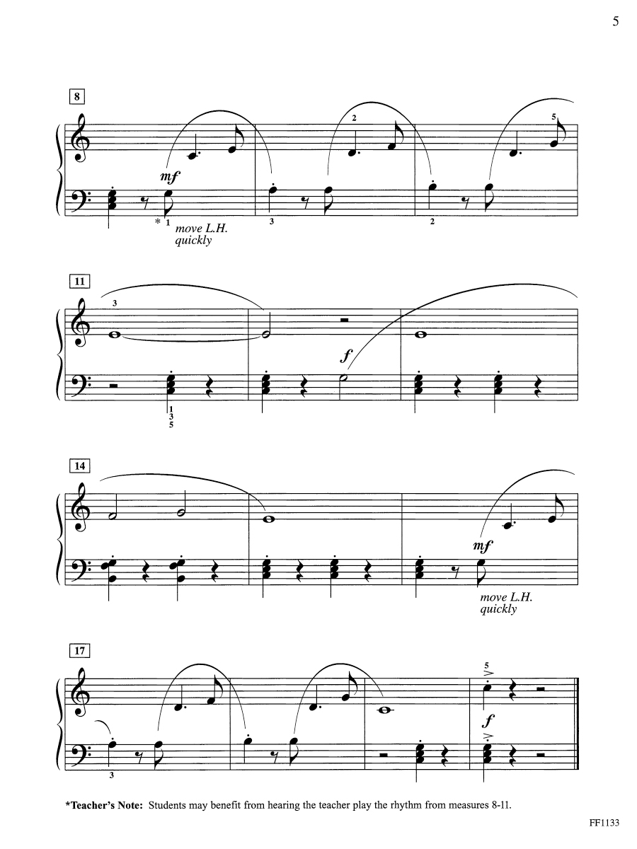 Faber ChordTime Piano Ragtime and Marches noty pro klavír 2B