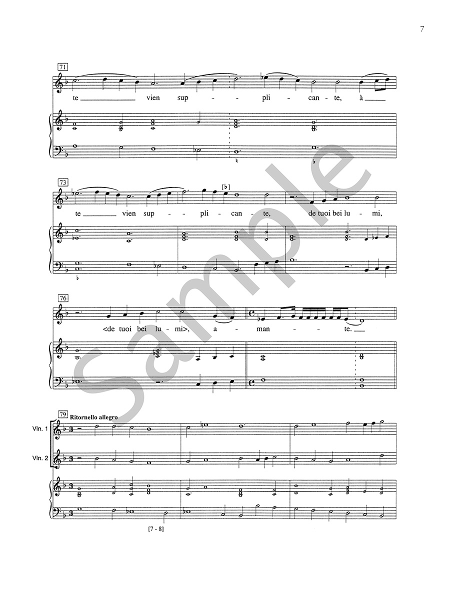 Hildegard Publishing Hor che Apollo noty zpěv housle continuo