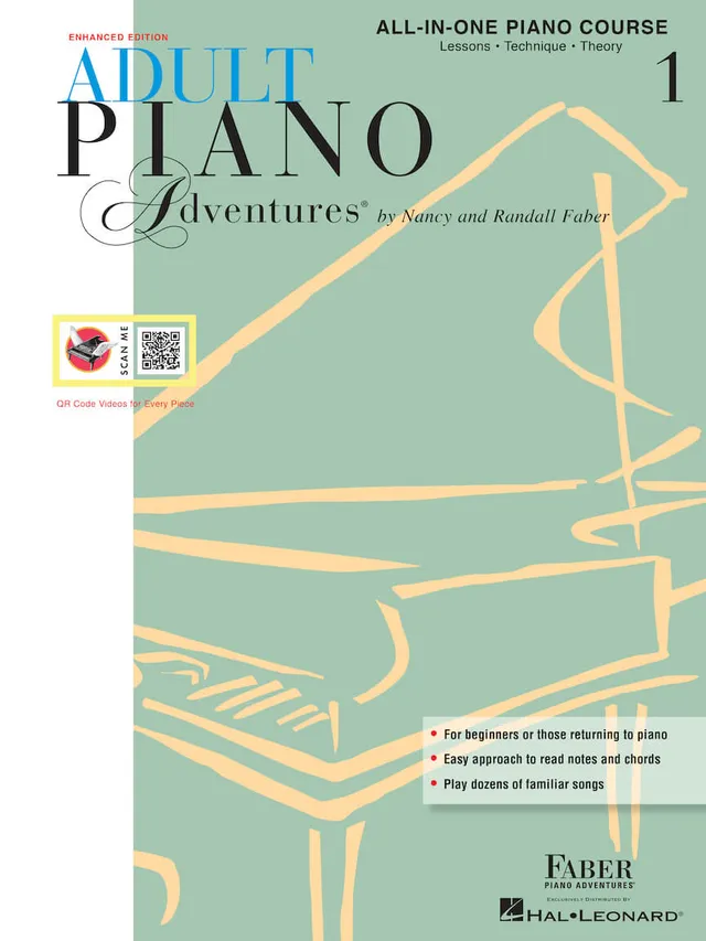 Faber Adult Piano Adventures All-in-One Course Book 1 noty spirálová vazba