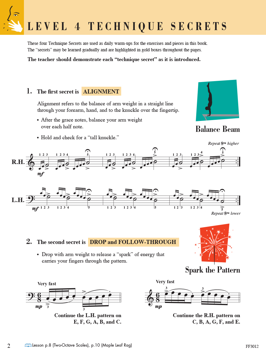 Faber Piano Adventures Level 4 Technique & Artistry noty pro klavír