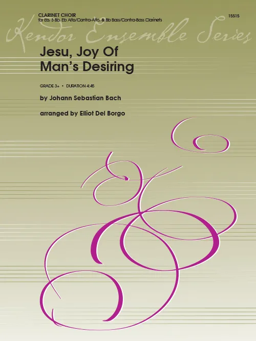 Kendor Music Jesu, Joy Of Man's Desiring noty pro klarinety
